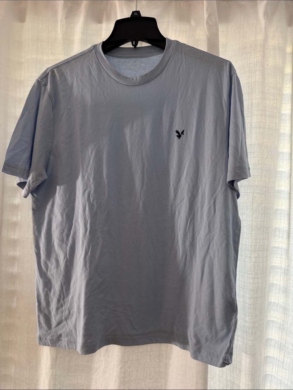 American Eagle Outfitters Pale Blue Crew Neck Short Sleeve Tee